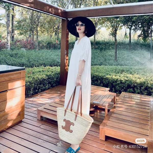 【大人気！セリーヌ】セリーヌ かごバッグ 偽物 トリオンフ バスケット Large Triomphe バスケット 192492CGG.04LU